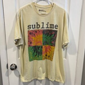 Sublime Short Sleeve Graphic Tee in Light Yellow